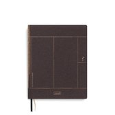 Tinne+Mia · Notebook A5 - Chocolate · dotted grid + blanco + gelinieerd