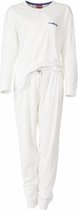 Medaillon Dames Pyjama Wit MEPYD2306B - Maten: 48/50