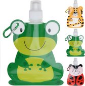 Drink fles Kikker - 380 ml - Vouwbaar