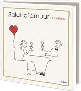 Kaartenmapje met env, vierkant: Salut d'amour, Eva Gans