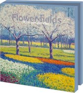Kaartenmapje met env, vierkant: Flowers fields, Niek van der plas