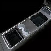 Tesla Model Y et 3 Facelift Center Console Organizer Set Complet 2 pcs Accessoires de vêtements pour bébé De Voiture Bac De Rangement