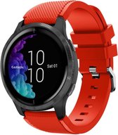 Siliconen Smartwatch bandje - Geschikt voor  Garmin Venu siliconen bandje - rood - Horlogeband / Polsband / Armband