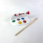 Paaseieren schilderen - verfmolen hobby setje pasen - Inclusief waterverf en kwastje
