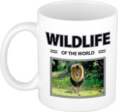 Leeuw mok met dieren foto wildlife of the world
