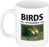 Bijeneter vogels mok met dieren foto birds of the world