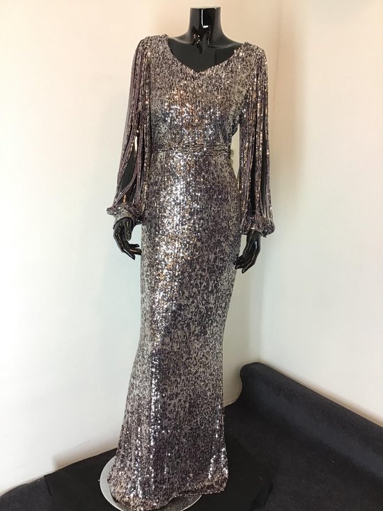 Gala jurk met fringe mouwen | bol.com