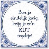 Benza - Tuile Magie Bleue de Delft - C'est enfin ton anniversaire, tu obtiens une de ces tuiles KUT!