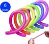 foto van LUVIQ Monkey Noodles - Fidget Toys - Stretchy String - 6 stuks