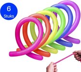 LUVIQ Monkey Noodles - Fidget Toys - Stretchy String - 6 stuks