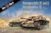 1:35 Das Werk 35021 Sturmgeschütz III Ausf.G / Sturmhaubitze 42 - 2 in 1 Plastic Modelbouwpakket