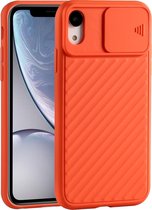 GSMNed – iPhone XR Oranje  – hoogwaardig siliconen Case Oranje – iPhone XR Oranje – hoesje voor iPhone Oranje – shockproof – camera bescherming