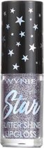 Wynie - Star - Glitter Shine Lipgloss - Transparant met Lila mini multi gekleurde Glitter - Nummer 003 - 1 stuks