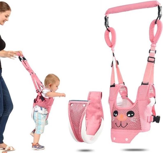 Apprendre A Marcher Sac A Dos Harnais Bebe Pour Enfants Chat Rose Bol Com