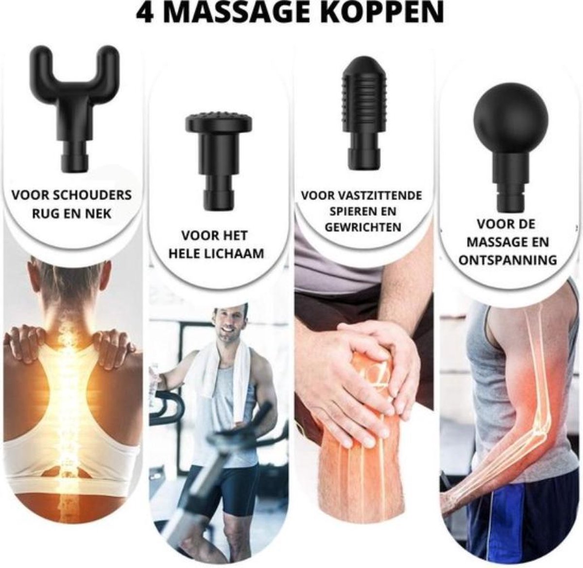 Afbeelding 3 van Massage gun - Draadloos - Spierherstel en Relax massage