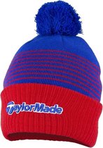 TaylorMade Bobble Beanie - Rood Blauw