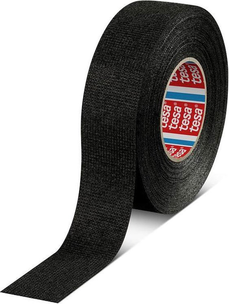TESA- textieltape - linnentape - 51608 L.25mtr x B.19mm Zwart