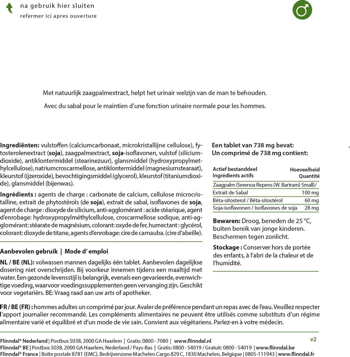 Goedkoopste Flinndal Prosta Comfort Tabletten - Natuurlijke Ingrediënten - Ondersteuning van Prostaat - 30 Tabletten