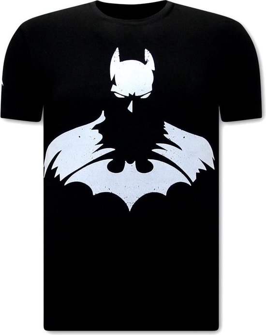 Stoere Shirts Heren - Batman Print - Zwart