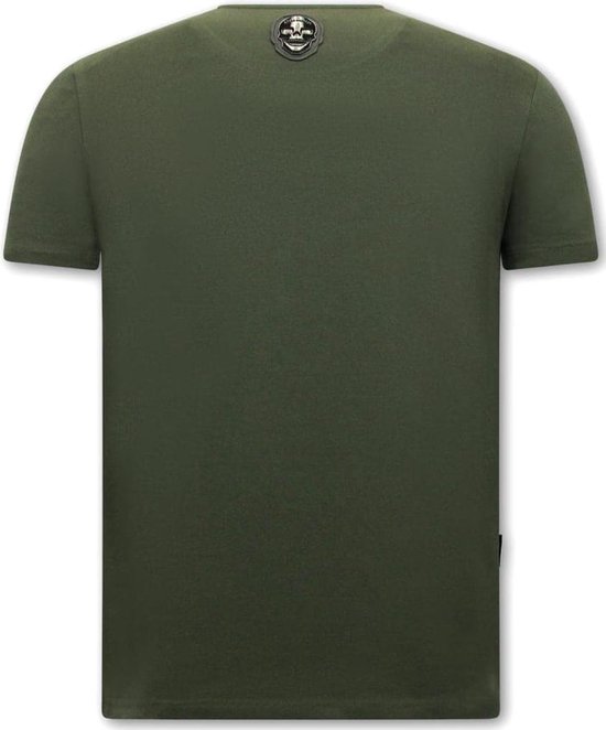 Local Fanatic T-shirt Homme avec Imprimé - El Narco - Vert - Tailles: L.