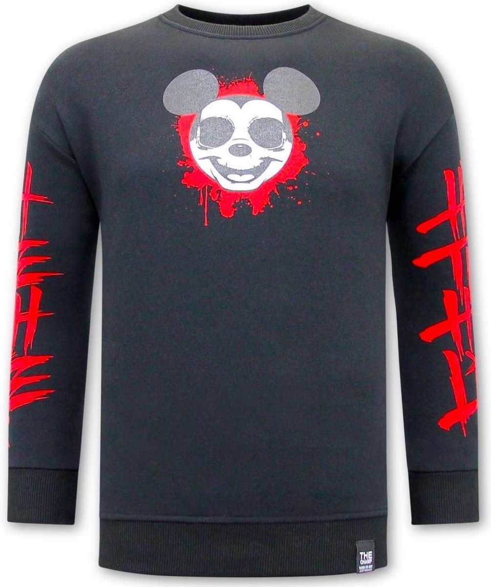 Gangster Mouse Heren Sweater - Zwart