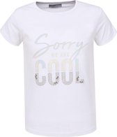 Meisjes shirt GLO-STORY maat 134 wit