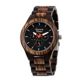 Greentime - Nato Black - Houten horloge heren