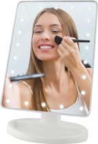 Make Up spiegel met verlichting -22 LED lampen- dimbaar-180 graden kantelbaar-Scheerspiegel