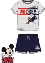Disney Mickey Mouse 2-delige set - grijs/marine - maat 122/128 (8 jaar)