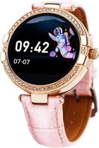 SmartWatch-Trends RS8 - Smartwatch - Thermometer - Hartslagmeter - Dames Watch - Goudkleurig