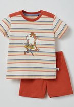 Woody - Pyjama Unisex - Multicolor gestreept - Hamster - 211-3-PUS-S/924 - maat 1m