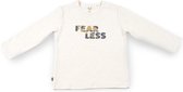 Frogs and Dogs - Shirt Fearless Off - Wit - Maat 68 - Jongens, Meisjes