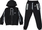 Kinder Trainingspak kleur logo wit maat 128-134