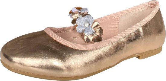 Prinsessen schoenen Ballerina Flores rosé goud met hakje maat 27 -  binnenmaat 17,5 cm... | bol.com