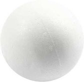 Ballen, d: 12 cm, wit, styropor, 25stuks