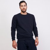 ULTRAMARINE Trui Heren met Ronde Hals van 100% Katoen - Sweater Heren met Lange Mouwen - Truien Heren Volwassenen - Sweatshirt Heren - Longsleeve Heren - Pullover Mannen - Marineblauw - L