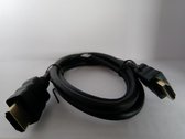 Newtronics.nl HDMI 2.0 naar HDMI 2.0 computerkabel - 100 cm - Zwart, Goudkleurige Connectoren