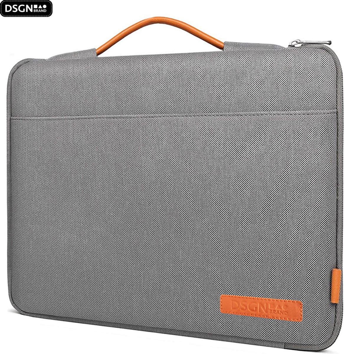 Laptoptas 15 16 Inch - DSGN BRAND® FOAM156 - Grijs - Apple MacBook Pro Laptophoes - Waterdicht - Handvat