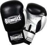 Rumble Ready 2.0 Leer (kick)bokshandschoen Zwart-Wit 12 Oz
