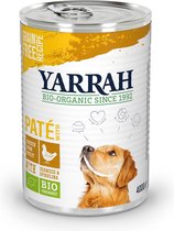 Yarrah - Paté Hond Blik met Kip Bio - 12 x 400 g