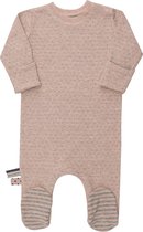Organic Baby Footed Sleepsuit Rose 3-6