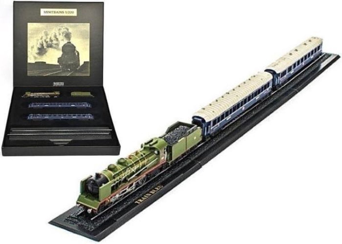 Train Bleu (Trein) (35cm) 1/220 Atlas - Modeltrein - Schaalmodel - Model trein -... bol.com
