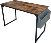 Bol.com Bureau Stoer - laptoptafel - computertafel - 120 cm breed - vintage bruin aanbieding