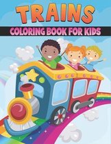 Trains Coloring Book For Kids