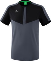 Erima Sportshirt - Maat 128  - Unisex - zwart/grijs