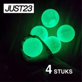 JUST23 Sticky balls - Fidget toys - Globbles - 4 stuks - TikTok - Glow in the dark - BETERE KWALITEIT