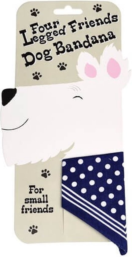 Blauwe hondensjaal stippen - Rex London