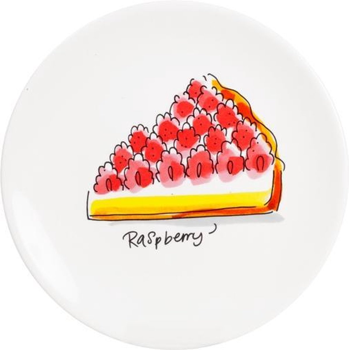 Blond Amsterdam – Even Bijkletsen - Cake Plate Raspberry -18 Cm - Blond Amsterdam
