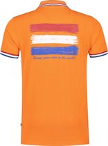 Polo - Hup Holland Hup - Korte Mouw - Heren - Formule 1 - EK / WK - Koningsdag - Oranje - Maat L
