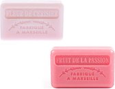Soap bar set - zeep la savonnette marseillaise Kersenbloesem + Passievrucht